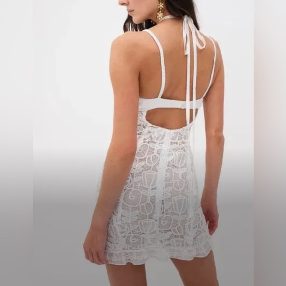 For Love & Lemons, Harriet Floral Lace Mini Dress, Small | 1142 - Picture 2 of 5